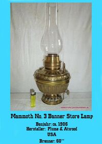 PLUME &amp; ATWOOD KEROSENE LAMP